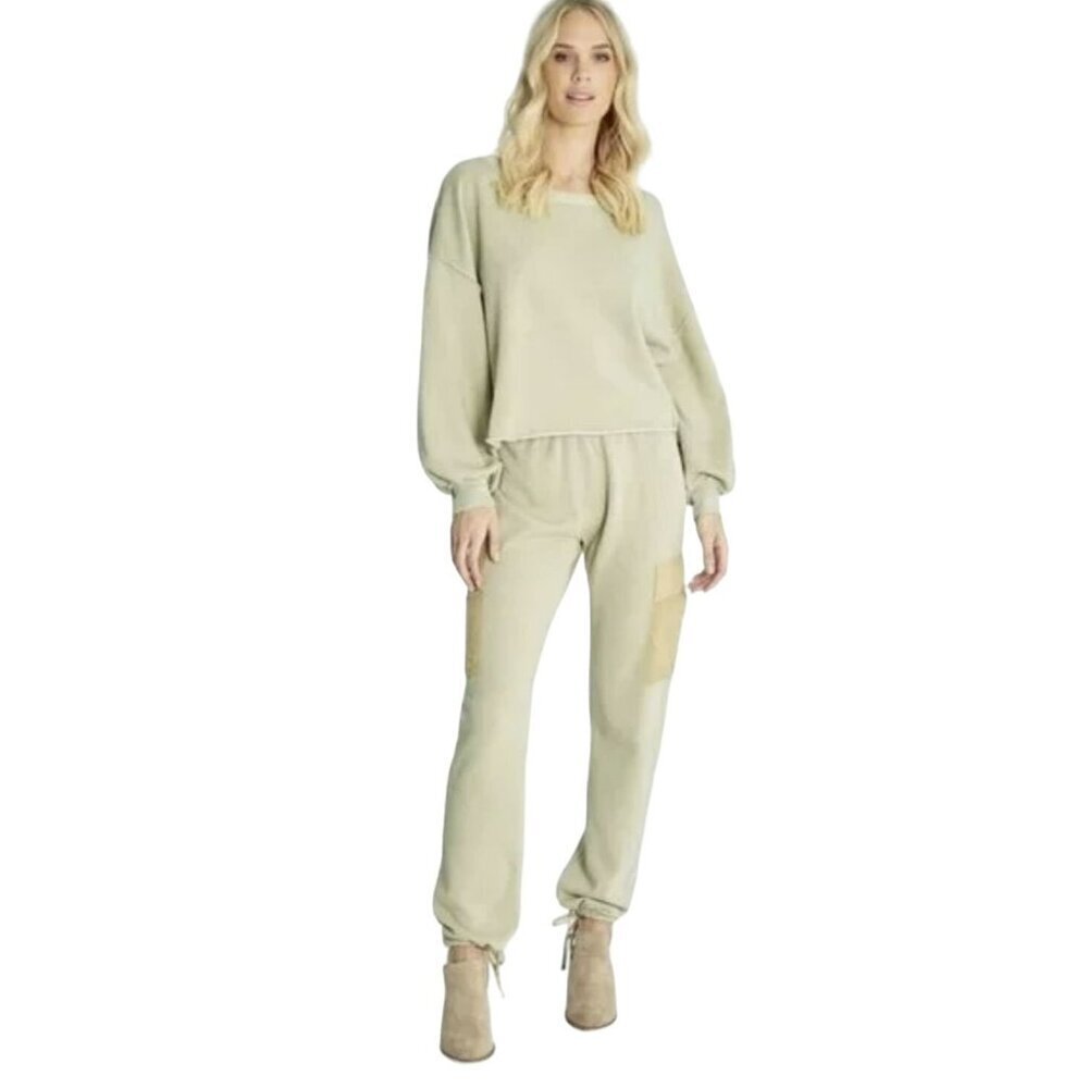 Wildfox Nikki Cargo Jogger Track Pants Pull On Drawstring Hem Small NWT